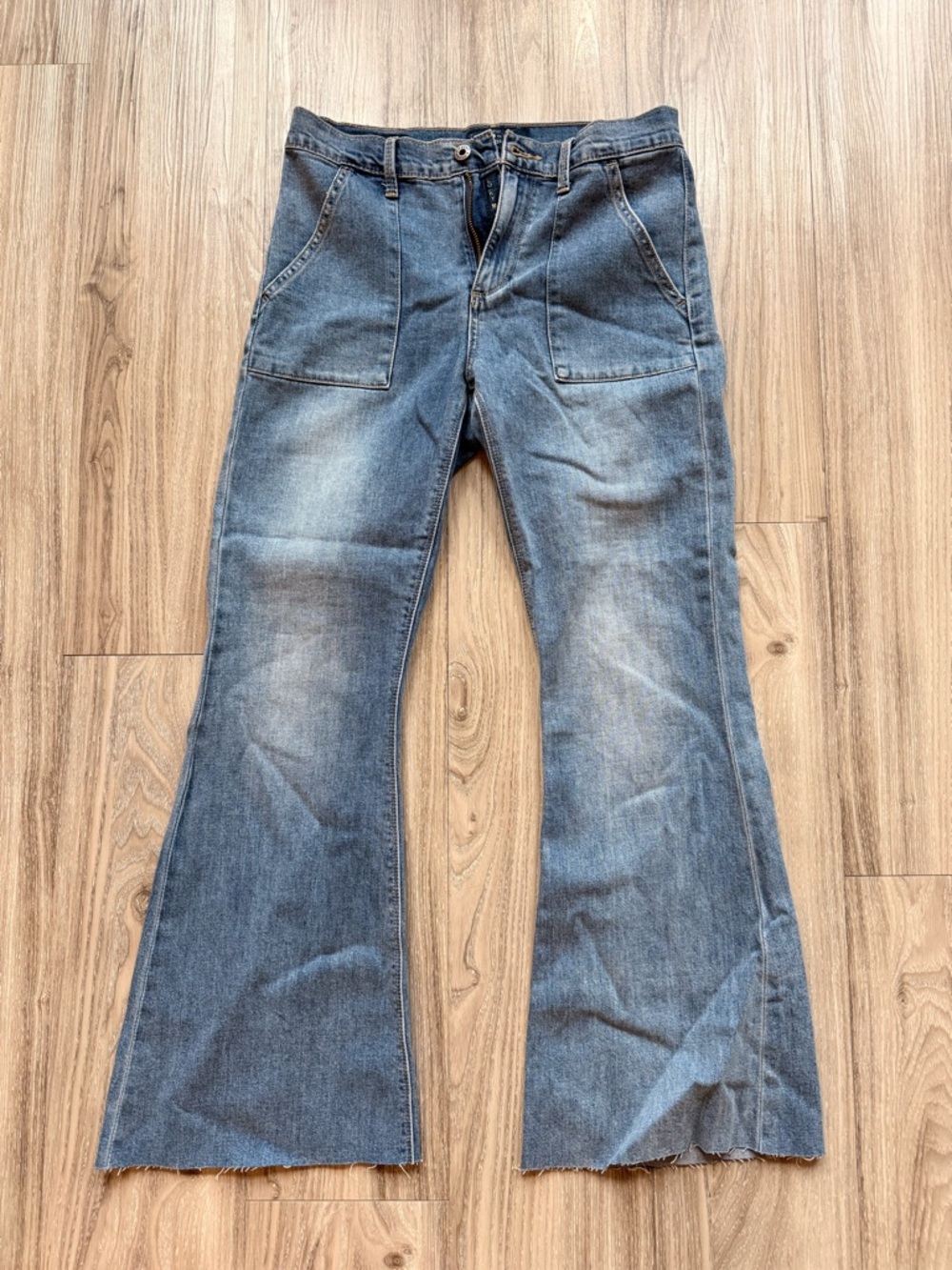 Lucky Brand Blue Wide-Leg Flare Jeans